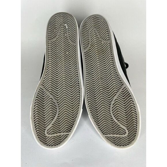 nike shoes high top Sneakers Lace Up Straps Men Size 11.5 Black Leather - Picture 10 of 13